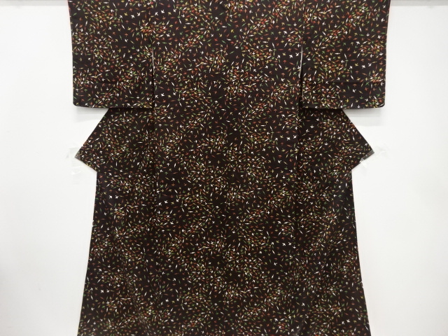 番傘模様　小紋着物